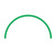 工拓（Gratool）压力表标识贴  绿色直径10cm半圆一张