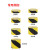 471警示胶带PVC黑黄斑马线警戒地标贴地面5S标识彩色划线地板胶带 MKT黄色48mm*100m