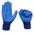 盛港浸胶线手套 加厚防滑耐磨防油工地干活劳保手套 蓝色12双装SGA688