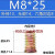 沉头内六角预埋螺母铁 内外牙家具螺母梯形有介连接件M6M8M10镶嵌 8*25沉头(10只)