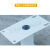 监控立杆热镀锌L型监控杆0.5m0.9m1.9m可拆卸组合摄像头立杆 A款立杆-带壁装对接面板 高度0.5m
