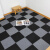 自粘地毯卧室房间拼接方块免胶商用客厅地垫 黑色 单条纹 自粘45*45cm 5平方价