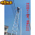 铝合金单面伸缩梯7米楼梯竹节梯10米收缩梯工程升降梯子加厚 德标蓝色单面伸缩梯子8米
