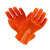 胜丽浸塑手套耐油耐酸碱PVC耐磨手套成人708橙色10副装