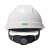 梅思安/MSA ABS豪华超爱戴有孔白色安全帽1顶+1个双色logo单处印制不含车贴编码 企业专享