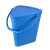 食安库（SHIANKU）分色刻度水桶 加厚塑料水桶手提多功能清洁桶 （桶+盖）【12L】 黄色150226