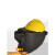 埠帝高空作业电焊面罩配安全帽式电焊帽氩弧焊头戴式面屏焊工专用可卸 拉簧变光面罩ABS安全帽编号19