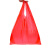 庄太太【45*68cm500只】红色塑料背心袋子加厚大中小号手提一次性水果蔬菜购物方便袋