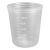 一次性杯子量杯挖米杯PP聚丙烯塑料烧杯半透明真空成型刻度 300ml