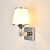 熠豪（YIHAO）壁灯温馨卧室床头灯个性客厅书房银色简约现代玻璃过道楼梯墙壁灯 YH8198-1暖光 9W