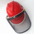 打草防护面具 安全帽防护面罩打草割草机专用帽子防冲击防飞溅钢 安全帽+支架+钢丝网面罩
