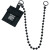 自由搭配molle模块附件布偶公仔挂件耳机包包金属树脂挂链 20-30树脂链-黑色
