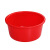 臻安心 红色水桶水盆塑料桶收纳清洁圆形水桶学生桶学校工地  红色37盆