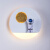 欧普锐普北欧宇航员小壁灯卧室床头灯客厅背景墙个性太空人月球儿童房 月球-白色-白光-升级直径18cm