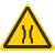帝阔90直径交通标识牌圆牌三角牌铝槽现货警示牌路标指示标志不锈钢版 窄桥90cm