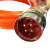伺服电机动力线电源延长线6FX5002/8002-连接线电缆 橙色 PVC PVC 10m