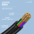 隆言 M12连接器12芯公头带线PLC传感器电缆防水阻燃航空插头线束A型弯头款1m LY-PC312HB
