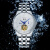 邦顿（Bestdon）瑞士认证手表男士多功能镂空机械表瑞士商务男表 白壳白面白钢带
