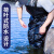 熊火加厚下水裤半身捕鱼雨裤男连体全身防水衣服皮叉裤水库耐磨 背带黑色加厚耐磨95丝 43