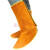LISM牛皮护脚罩电焊护脚罩保护鞋面脚盖电焊工防烫劳保防护脚套护脚盖 均码