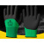手套手套乳胶橡胶手套劳保防滑耐磨工作干活胶皮劳动工地手套 12双军绿色橡胶(耐磨) 均码
