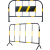 飓程 铁马护栏 道路交通施工移动临时围栏 警示隔离栏 黄黑1*1.5m带牌 单位：件