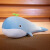 KAKADREAM大号海洋鲸鱼毛绒玩具公仔女生鲸鱼长抱枕礼物抱睡长条夹腿玩偶 蓝色 60cm（无内胆）