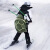 酷峰（kufun） 滑雪护臀小乌龟护具屁股垫防摔裤滑冰成人儿童男女单板装备网红 绿色护臀/1.5米以上（防水版）