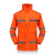 谋福 橘色反光分体雨衣套装 路政成人骑行雨衣可定制 YGJ01 高档环卫款 L170(适合身高165-170) 