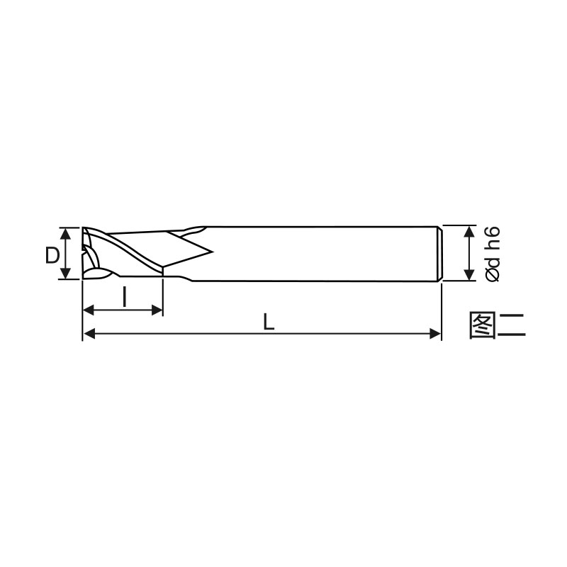 刃天行立铣刀 PAL2030-050S06铝用加工2刃 铝用平底铣刀 订制品 下单前请咨询客服确认货期SKYWALKER