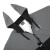 ARMANI（阿玛尼）22年秋冬新款男士运动套装 EA7棉质薄绒连帽外套上衣休闲裤 卫衣卫裤两件套 黑/灰色（1200） S