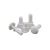 白色塑料尼龙半圆头螺丝塑料铆钉紧固件塑胶螺丝连接件/批发（100个） 2642 白色SR