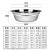 温朵娜（VIENDONA）加厚304不锈钢汤盆学生饭盆食堂饭碗菜盆面盆碗多用盆 304汤盆 22cm