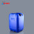 化科 精选 加厚食品级塑料桶水桶 方桶酒桶工业包装堆码桶 化工废液桶 食品级塑料桶，25L ，蓝色