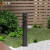 壮钢黑色户外不锈钢水龙头室外防冻立柱花园阳台庭院立式水栓全铜龙头 86CM高度单孔（侧进水）