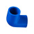 联塑（LESSO）90°弯头(PVC-U给水配件)蓝色 dn25