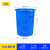 琴奋加厚塑料水桶蓝色100L 工业储水圆桶大桶化工胶桶厨房大号垃圾桶 不带盖