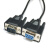 订制特殊DB9针串口线 针对孔RS232连接线 公对母 COM数据线 黑色 2m