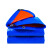 珩祺 PE布防水防晒防尘防雨布防水帆布 HQ-X0243 6m*12m 蓝桔色 （单位：块）