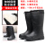 EVA超轻泡沫雨靴卫生靴厨房耐油耐酸碱高筒靴子防滑水鞋 棉鞋-高筒809黑 （标准尺码） 39/40