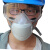 防尘口罩粉尘工业装修灰尘打磨防护易呼吸透气面具可清洗煤矿 面具(送40片棉)
