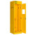 中研 安全防爆气瓶柜 小型工厂气体储存柜自动报警安全柜 黄色单瓶无报警器