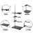 翌哲 不锈钢铁架台 大号铁架台滴定台全套方座实验支架实验室 （中号）铁架台 