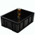 箱大王 Xdc-01  防静电周转箱 黑色塑料收纳箱零件盒  26号615*425*250无盖