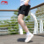 李宁（LI-NING）短裤女运动夏季新款棉质卫裤跑步健身瑜伽五分裤运动裤女 标准黑(棉质款) S(建议80斤-100斤穿)