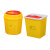米奇特工 圆型利器盒卫生所锐器盒小型废物桶医院诊所科室 黄色圆形利器盒3L（10个）