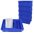 海斯迪克 HK-678 零件收纳盒五金零件盒 塑料周转箱螺丝工具物料盒 8号蓝245*170*75mm