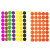 海斯迪克 HKW-259彩色不干胶圆点标签贴纸 分类记号贴纸 25mm黑色（600贴）