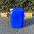 加厚30升60斤塑料桶白色水桶废液桶蓝色实验室方油桶耐酸碱耐腐蚀 特厚30升60斤四条楞加固白