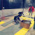 实心格栅维修车间新能源绝缘地垫塑料防滑机修工位汽车修理厂地板 黄色